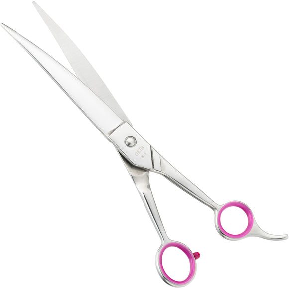 Geib Gator Curved Grooming Scissors – 7.5" Japanese Stainless Steel, Micro-Grind Edge