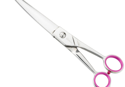 Geib Gator Curved Grooming Scissors – 7.5" Japanese Stainless Steel, Micro-Grind Edge