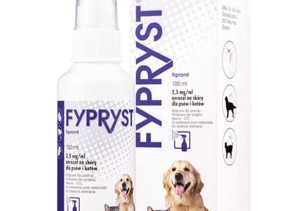 Fypryst Fipronil Flea and Tick Spray 2.5mg/ml 100ml – Fast-Acting, Long-Lasting Protection