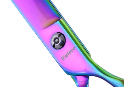 Geib Entree Blue Titan Straight Scissors – 10" Titanium-Coated, Micro-Bevel, Premium Quality