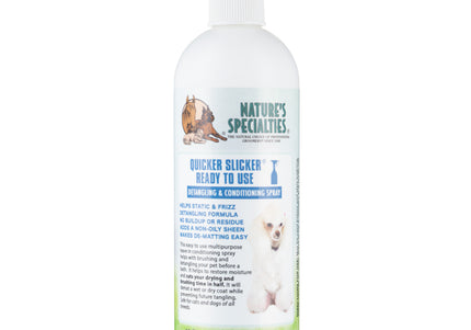 Nature's Specialties Quicker Slicker Detangling Conditioning Spray 473ml – Fast-Acting, Lightweight Formula