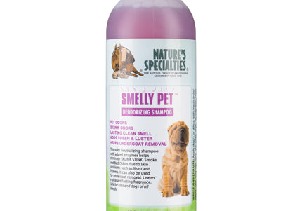 Nature's Specialties Smelly Pet Enzymatic Shampoo – Odor-Eliminating Concentrate, 473ml