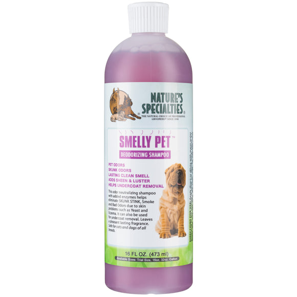 Nature's Specialties Smelly Pet Enzymatic Shampoo – Odor-Eliminating Concentrate, 473ml