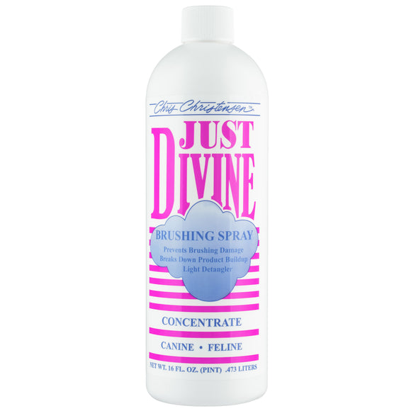 Chris Christensen Just Divine Brushing Spray 473ml – Concentrated Volumizing Formula, 1:4 Mix Ratio
