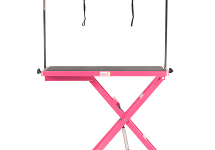 Blovi Callisto Pink Electric Grooming Table – Adjustable Lift, 125x65cm Non-Slip Top