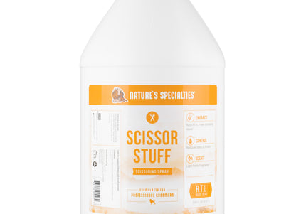 Nature's Specialties Scissor Stuff 3.8L – Professional Grooming Spray, Smooth Cutting Formula, Large Bottle