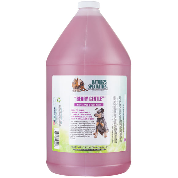 Nature's Specialties Berry Gentle Tearless Shampoo – Mild Concentrate Formula, 3.8L Bottle