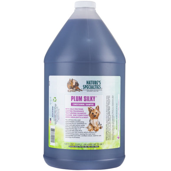 Nature's Specialties Plum Silky Shampoo – Nourishing Silk-Infused Concentrate, 3.8L Bottle