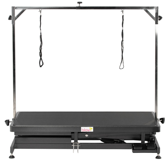 Blovi Callisto Black Electric Grooming Table – Adjustable Lift, 125x65cm Non-Slip Surface