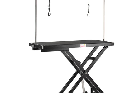 Blovi Callisto Black Electric Grooming Table – Adjustable Lift, 125x65cm Non-Slip Surface