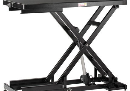 Blovi Callisto Black Electric Grooming Table – Adjustable Lift, 125x65cm Non-Slip Surface