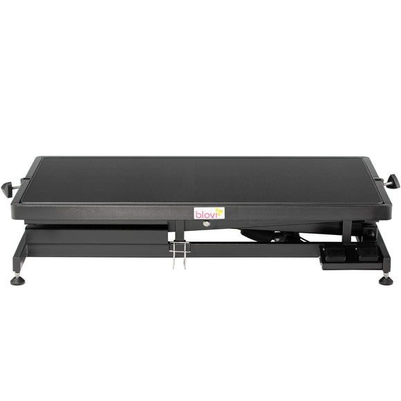 Blovi Callisto Black Electric Grooming Table – Adjustable Lift, 125x65cm Non-Slip Surface