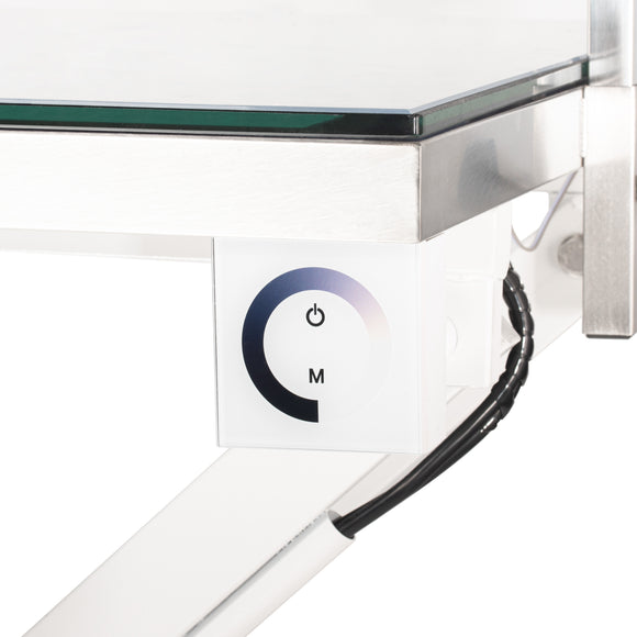 Blovi Luminous Pro Grooming Table 120x65cm – Lift System and LED Glass Top, Professional Grade