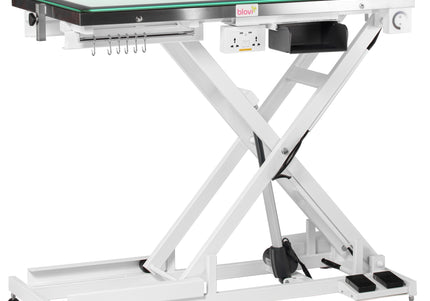 Blovi Luminous Pro Grooming Table 120x65cm – Lift System and LED Glass Top, Professional Grade