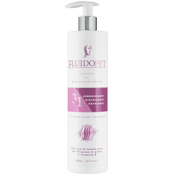 FluidoPet 3in1 Leave-In Balsam – No-Rinse Mask, Smooths and Detangles Long Coats, 500ml