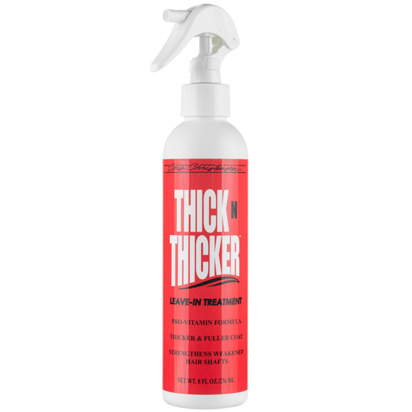 Chris Christensen Thick N Thicker Leave-In Treatment 236ml – Volumizing Pro-Vitamin Formula, Lightweight Finish