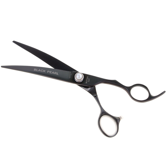 Geib Black Pearl Curved Scissors – 10" Cobalt Steel, Professional Precision Grooming Tool