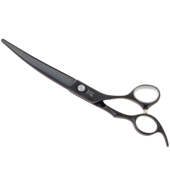 Geib Black Pearl Curved Scissors – 10" Cobalt Steel, Professional Precision Grooming Tool
