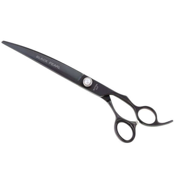 Geib Black Pearl Curved Scissors – 10" Cobalt Steel, Professional Precision Grooming Tool
