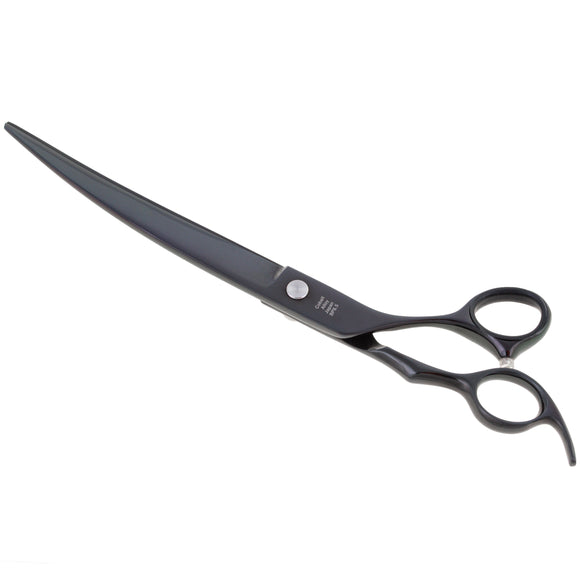 Geib Black Pearl Curved Scissors – 10" Cobalt Steel, Professional Precision Grooming Tool