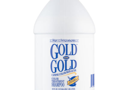 Chris Christensen Gold On Gold Shampoo – Color-Enhancing Formula, 1.9L, Brightens Golden Coats