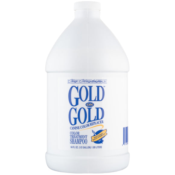 Chris Christensen Gold On Gold Shampoo – Color-Enhancing Formula, 1.9L, Brightens Golden Coats