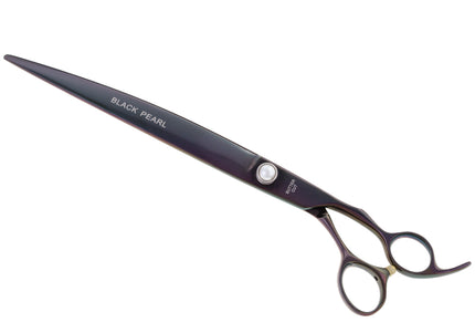 Geib Black Pearl Curved Scissors – 10" Cobalt Steel, Professional Precision Grooming Tool