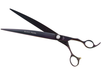 Geib Black Pearl Curved Scissors – 10" Cobalt Steel, Professional Precision Grooming Tool