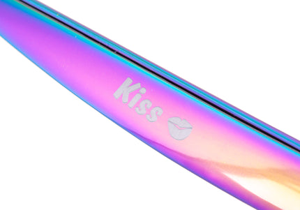 Geib Silver Rainbow Kiss Curved Scissors – 8.5in Micro-Bevel Blades with Premium Rainbow Finish