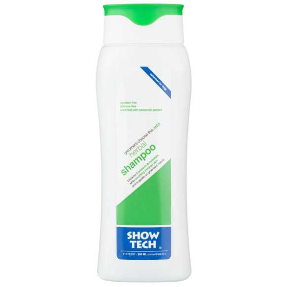 Show Tech Herbal Shampoo – Deep Cleansing Concentrate, Odor-Removing Formula, 300ml