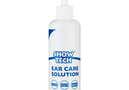 Show Tech Ear Care Solution 250ml – Essential Oil Formula, Gentle Cleansing and Odor Control