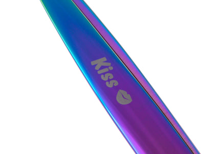 Geib Silver Rainbow Kiss Curved Scissors – 8.5in Micro-Bevel Blades with Premium Rainbow Finish
