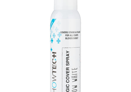 Show Tech+ Magic Cover Spray Snow White 125ml – Conceals Fur Spots and Discolorations, Fast-Drying Formula