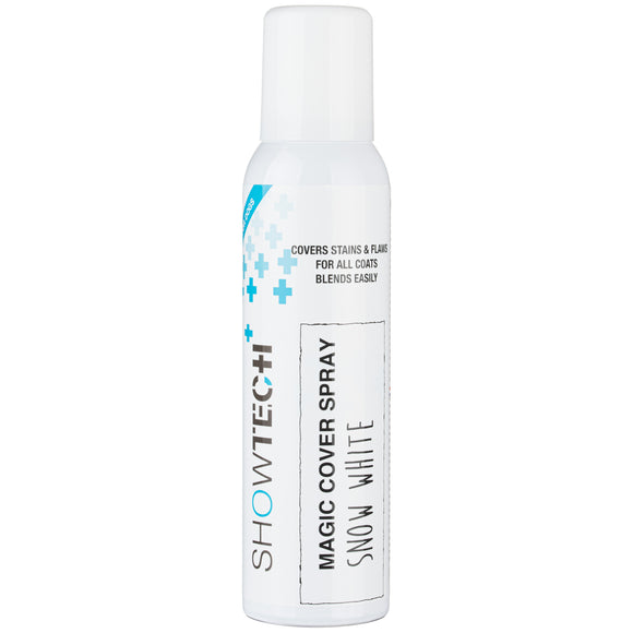 Show Tech+ Magic Cover Spray Snow White 125ml – Conceals Fur Spots and Discolorations, Fast-Drying Formula