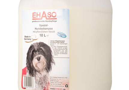 Ehaso Nerzol Long Coat Shampoo – Concentrated 1:4 Formula with Vegetable Mink Oil, 10L