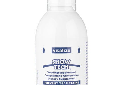 Show Tech Vitalize Tear Stain Remover 250ml – Natural Dietary Supplement, Stain-Reducing Formula