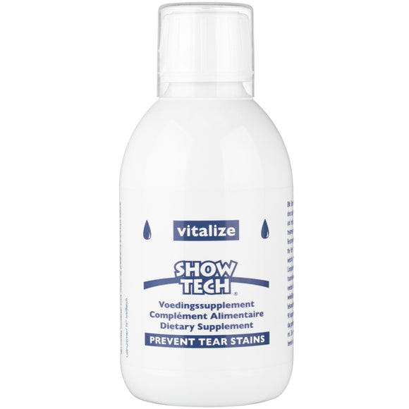 Show Tech Vitalize Tear Stain Remover 250ml – Natural Dietary Supplement, Stain-Reducing Formula