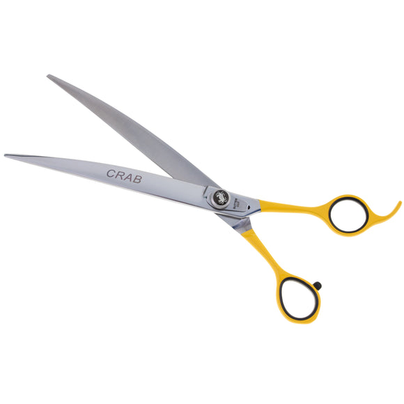 Geib Crab Curved Grooming Scissors 9.5" – Precision Micro-Bevel Blade, Level 1 Quality