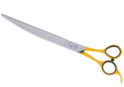 Geib Crab Curved Grooming Scissors 9.5" – Precision Micro-Bevel Blade, Level 1 Quality