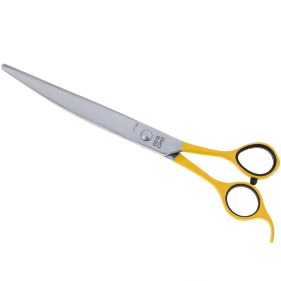 Geib Crab Curved Grooming Scissors 9.5" – Precision Micro-Bevel Blade, Level 1 Quality