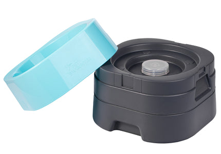 Pet Weighter Raised Dog Bowl – Heavy Non-Slip Base, Large Size, Blue