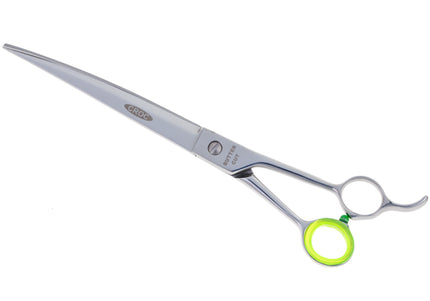Geib Crocodile Curved Grooming Scissors – 7.5in Japanese Steel, Thin Micro-Grind Blades