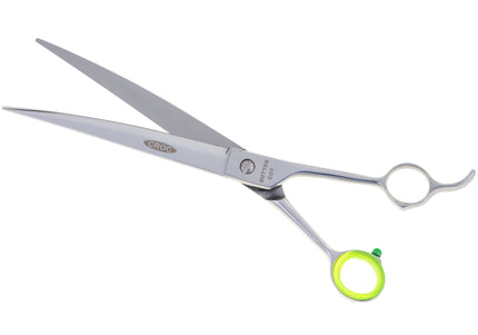 Geib Crocodile Curved Grooming Scissors – 7.5in Japanese Steel, Thin Micro-Grind Blades