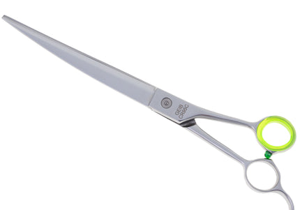 Geib Crocodile Curved Grooming Scissors – 7.5in Japanese Steel, Thin Micro-Grind Blades