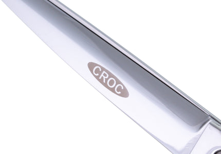 Geib Crocodile Curved Grooming Scissors – 7.5in Japanese Steel, Thin Micro-Grind Blades