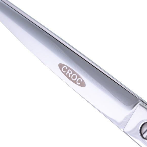 Geib Crocodile Curved Grooming Scissors – 7.5in Japanese Steel, Thin Micro-Grind Blades