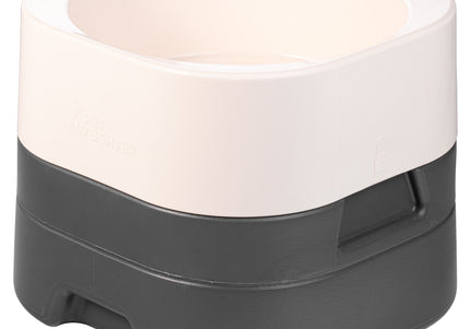 Pet Weighter Complete Raised Dog Bowl – Large White Heavy Base, Stable Spill-Resistant Design