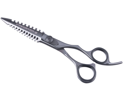 Excalibur Shears Predator Black 6.5" Straight Grooming Scissors – Ultra Sharp, Precision Cutting