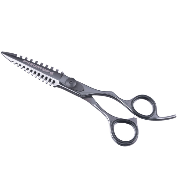 Excalibur Shears Predator Black 6.5" Straight Grooming Scissors – Ultra Sharp, Precision Cutting