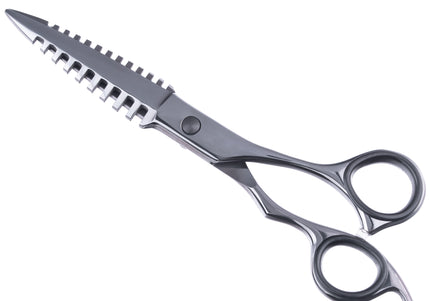 Excalibur Shears Predator Black 6.5" Straight Grooming Scissors – Ultra Sharp, Precision Cutting